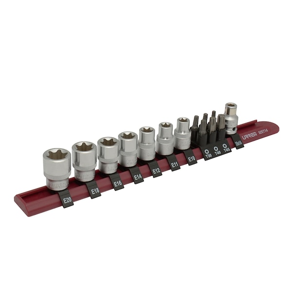 3/8" Drive Female Torx(R) Socket, Torx(R), 14 pcs